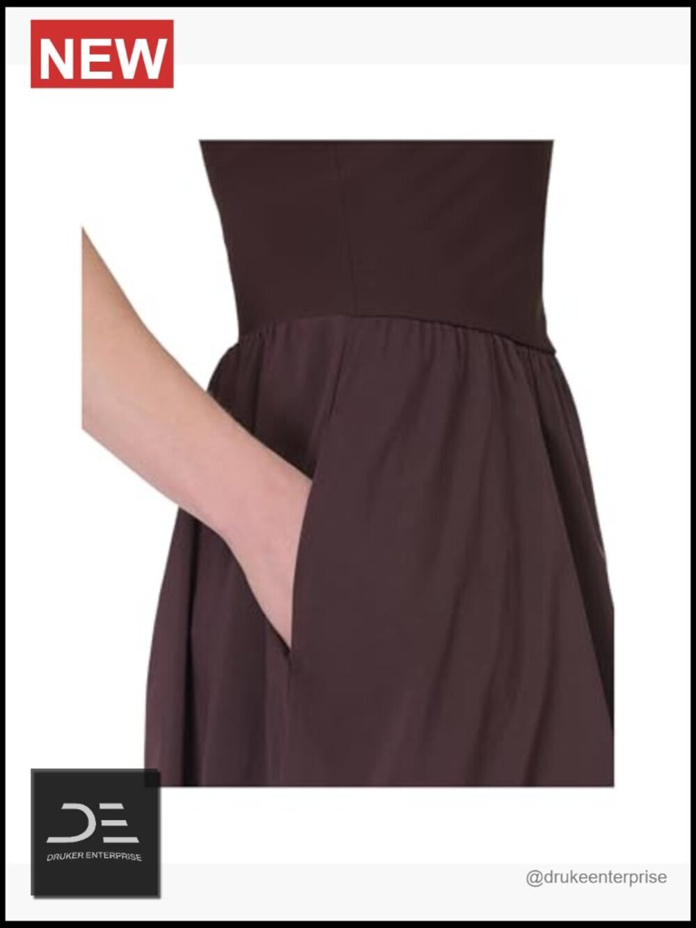Lightweight Explorer Ribbed Racerback Fit & Flare Dress - Picture 3 of 4